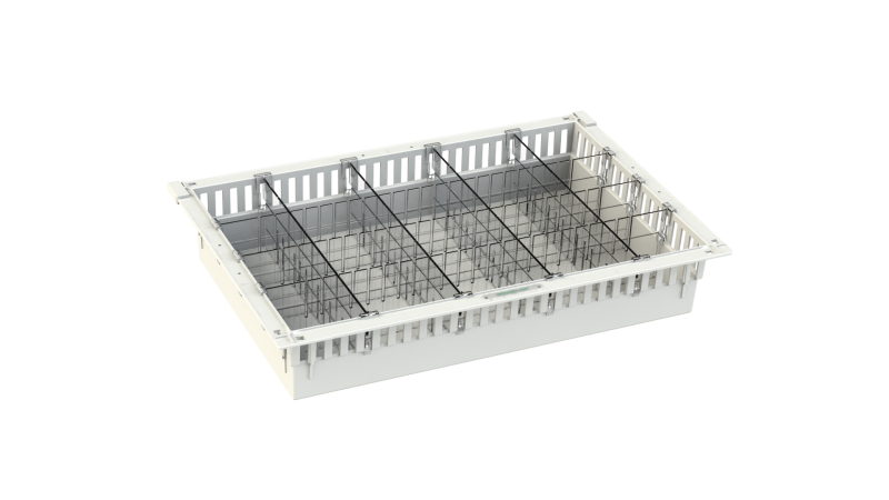 ISO modular tray 5 lanes, lengthwise