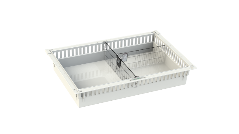 ISO modular tray 2 lanes, lengthwise